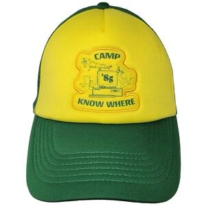 Stranger Things Hat Men’s Snapback Trucker Camp 85 Know Where Dustins Cap OSFM